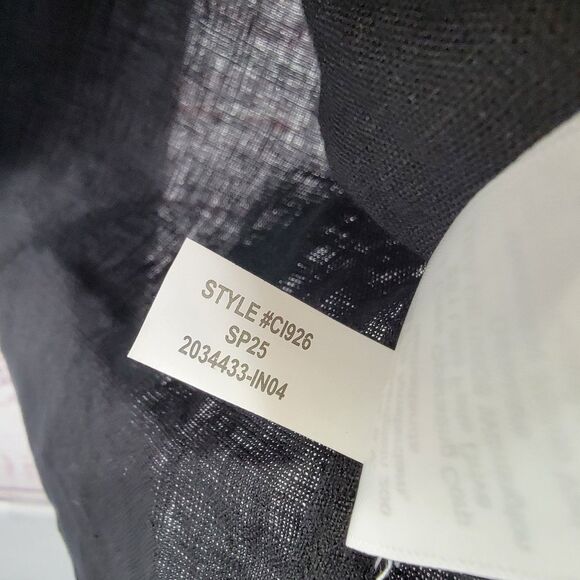 J.Crew Women's Size XS Black 100% Linen Utility Shirt Dress Short Sleeve C1926 - Picture 7 of 9